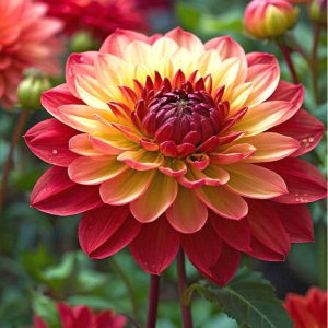 Георгин Оникс Найт купить по цене от 590р. в интернет-магазине «Посадика» с доставкой почтой в в Повориное и по всей России – [изображение №1].